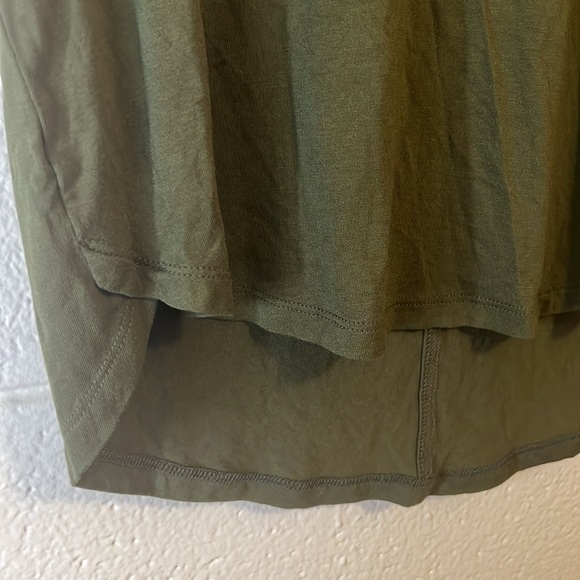 A New Day | Olive Green Scoop Neck Slim Fit Short-Sleeve T-Shirt | Size Small - Picture 10 of 11